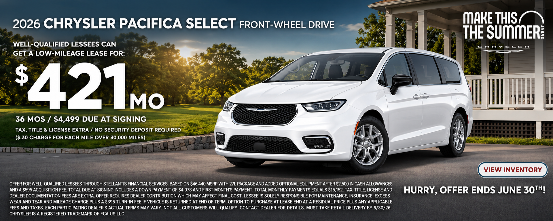 2026 Chrysler Pacifica Select